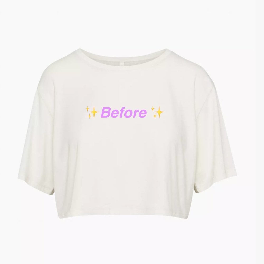 ✨Upcycled | Aritzia Babaton Tie-Dye Crew Neck Relaxed Crop Top | Small - Picture 8 of 12